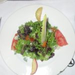 Ensalada CL,lechugas,manzana caramelizada y jengibre