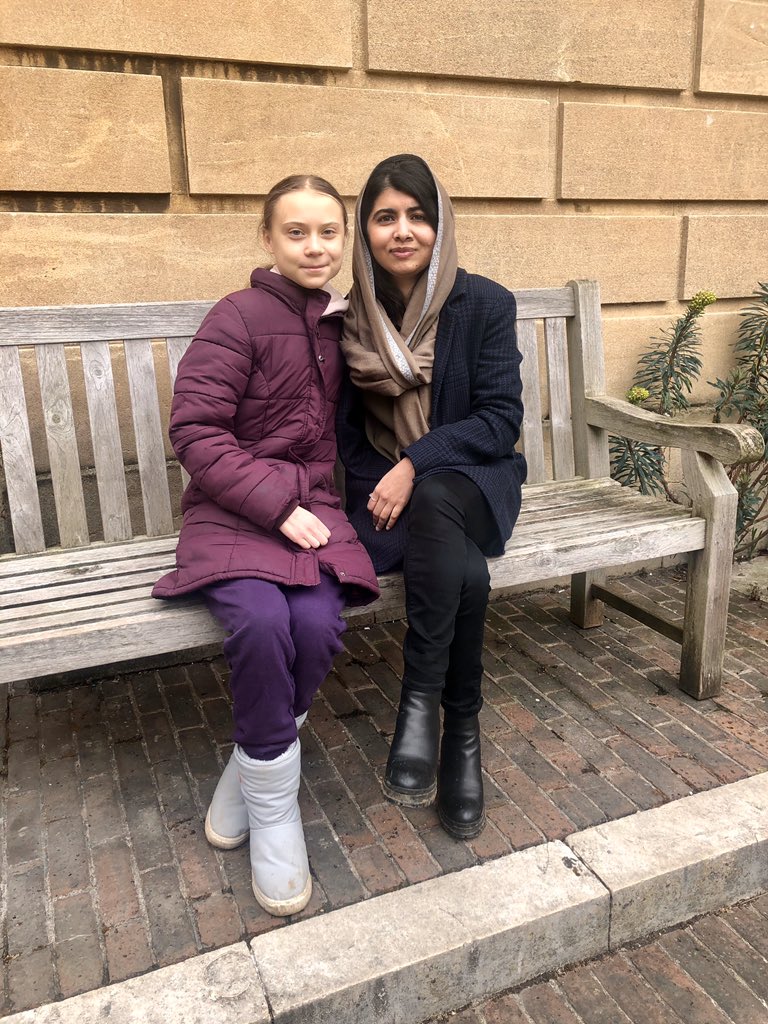 Greta Thunberg visita a Malala Yousafzai en Oxfod ...