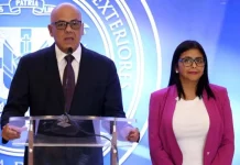 Delcy Rodríguez y su hermano Jorge Rodríguez