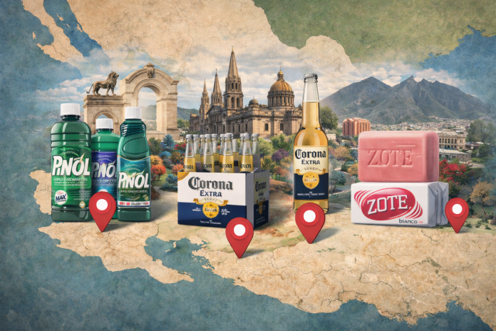 Estas son las ciudades donde nacieron emblemáticas marcas mexicanas como Pinol, Corona y Zote