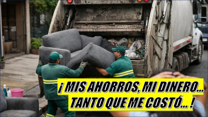 La basura se lleva su sillón