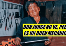 ¡No hay imposibles! Don Jorge no ve, pero tiene un taller mecánico Don Jorge