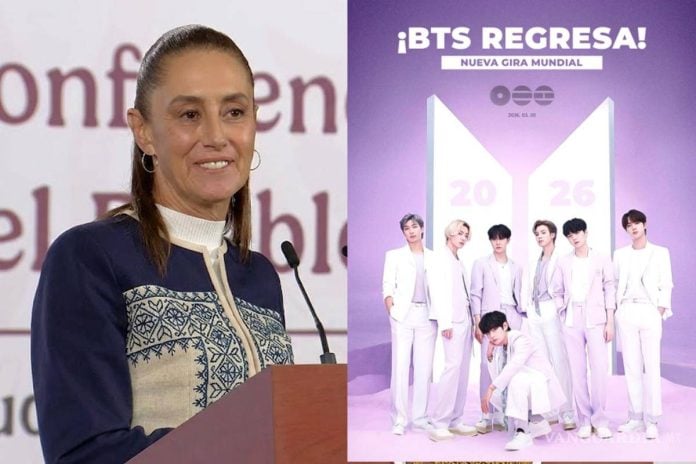 Sheinbaum pide al presidente de Corea del Sur ampliar fechas de BTS en México Sheinbaum pide al presidente de Corea del Sur ampliar fechas de BTS en México