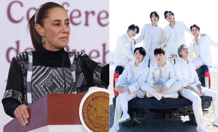 Claudia Sheinbaum es fan de BTS