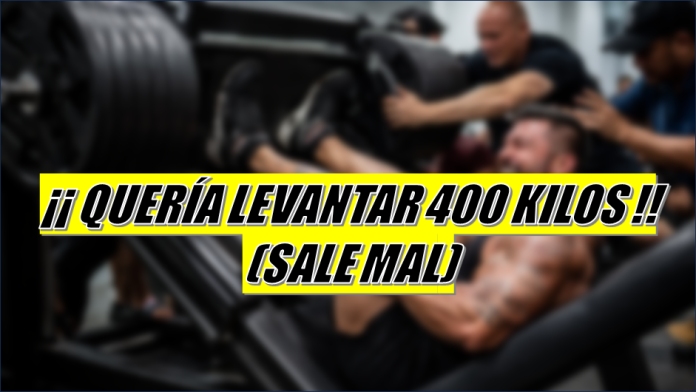 Intentó levantar 400 kilos en el gym y su cuerpo no lo soportó (VIDEO FUERTE)