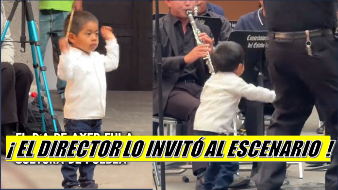 niño dirige orquesta en Puebla