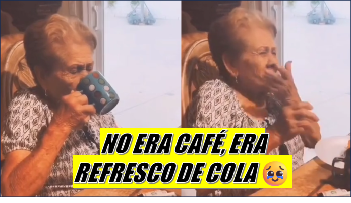 Se fue la abuelita viral que decía que "tomaba café" pero era refresco