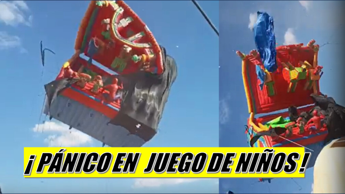 niños heridos castillo inflable