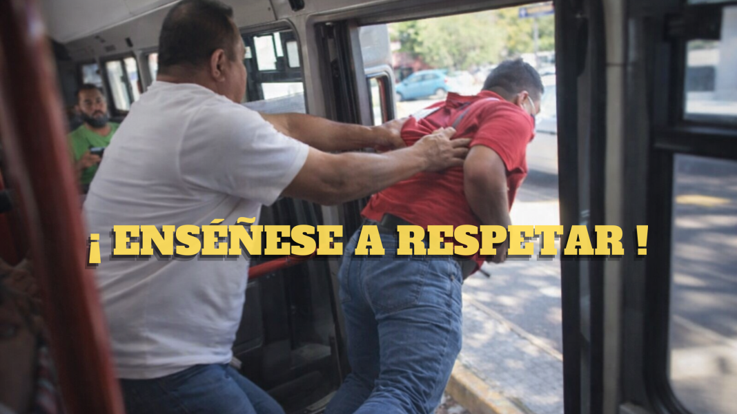 Chofer enfrenta a presunto acosador de una jovencita