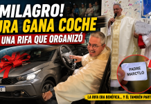 ¡Milagro! Cura gana coche en rifa que él mismo organizó
