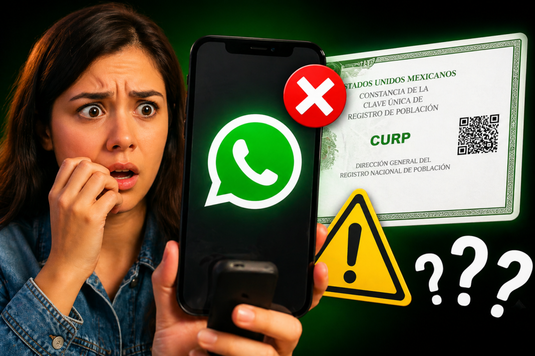 ¿Vas a perder tu WhatsApp si no registras tu CURP