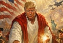 Trump publica imagen donde aparece como un Jesucristo y la baja tras críticas