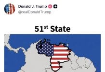 Trump vuelve a publicar mapa de Venezuela como “Estado 51” de EU