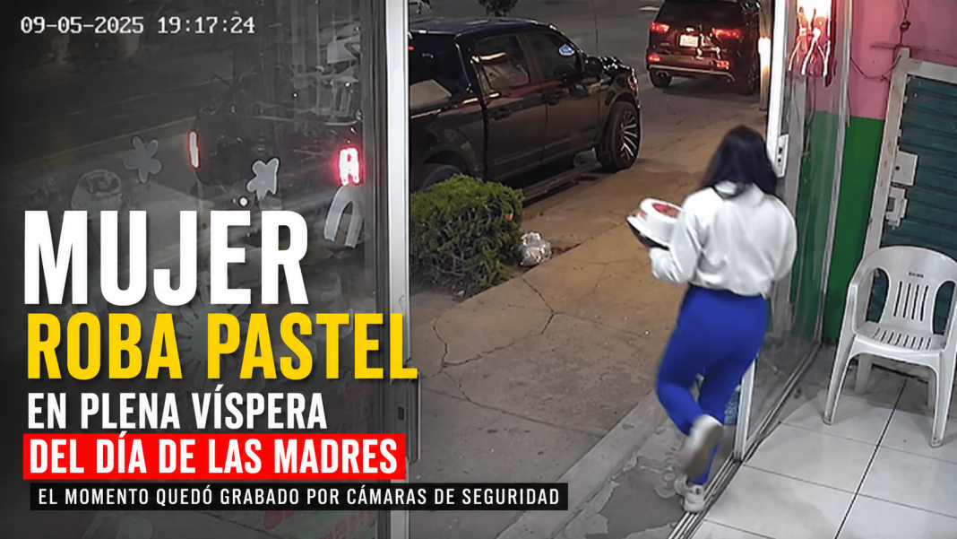 Quería festejar a su mamá ¡y se robó un pastel!