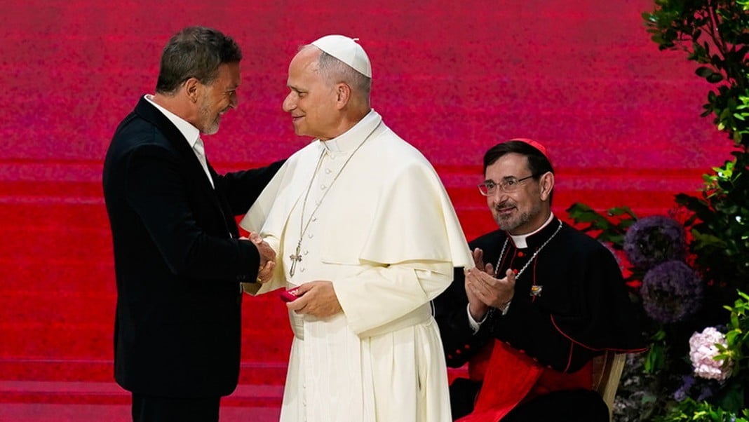 El gran discurso de Antonio Banderas frente al Papa León XIV