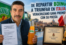 Veracruzano repartidor de Boing gana premio en Italia con poema