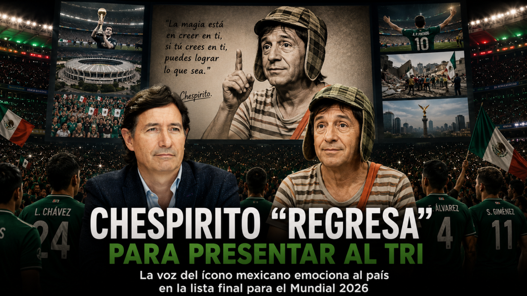Hijo de Chespirito reacciona a la voz de su papá para la convocatoria de la Selección