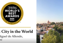 San Miguel de Allende repite como mejor ciudad de Travel + Leisure