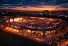Reportaje de Pollstar sobre el Coliseo GNP Seguros en Guadalajara, con fotografías del recinto y de Michael Bublé en concierto.