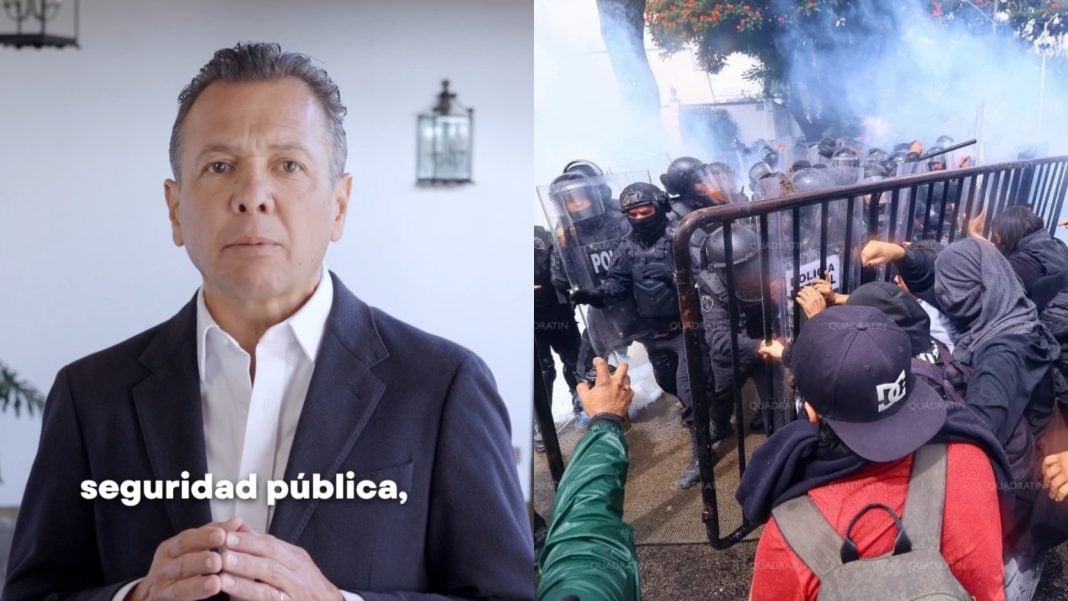 El mandatario atribuyó la violencia a un “grupo de choque” conformado por aproximadamente 400 personas