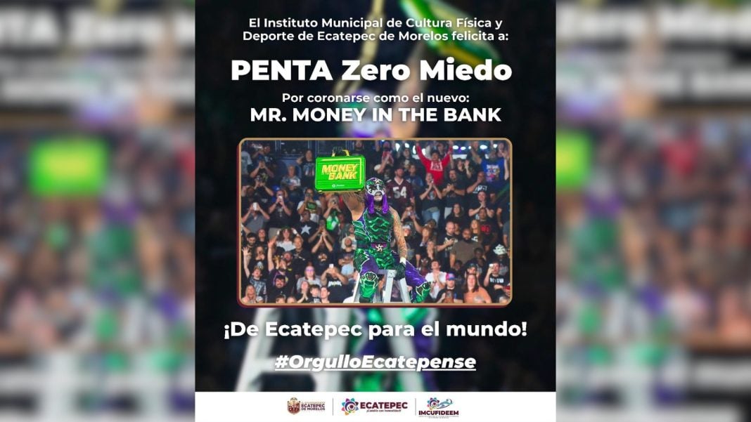 Penta, luchador mexicano conocido como Zero Miedo, ganó el maletín de Money in the Bank 2026